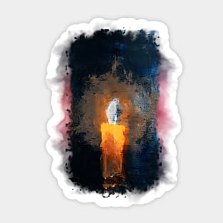 Candle of Hope in the Abyss Sticker